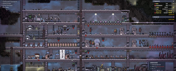 Current view of Oxygen Not Included attempt